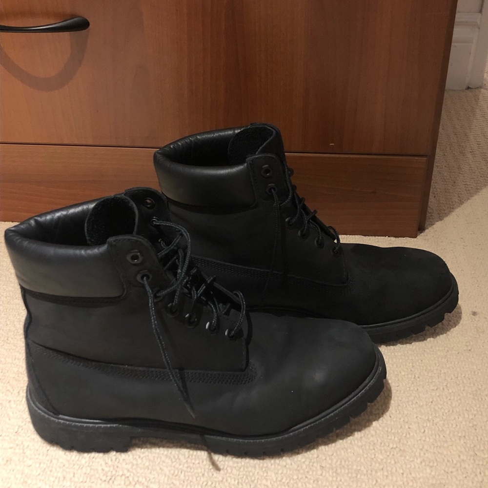 Mens black Timberland Boots
